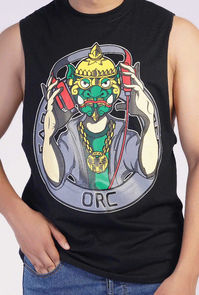 ORC Design Printed tank top (Black)